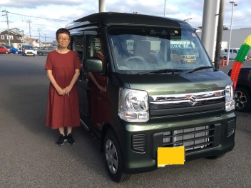 エブリイワゴン　ご納車おめでとうございます！